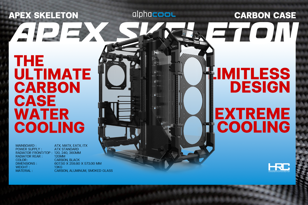 ดีไซน์ไร้ขีดจำกัด!! – Alphacool Apex Skeleton Carbon Case