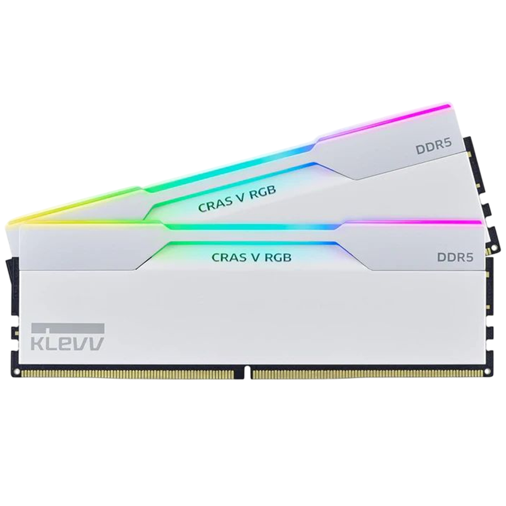 KLEVV CRAS V RGB DDR5 – 48GB(24X2) 6400MHz (WHITE)