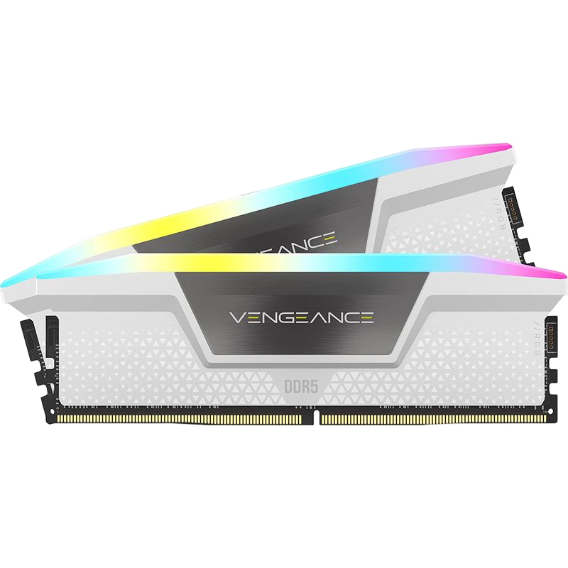 CORSAIR VENGEANCE RGB DDR5 – 32GB(16X2) 6000MHz (WHITE)