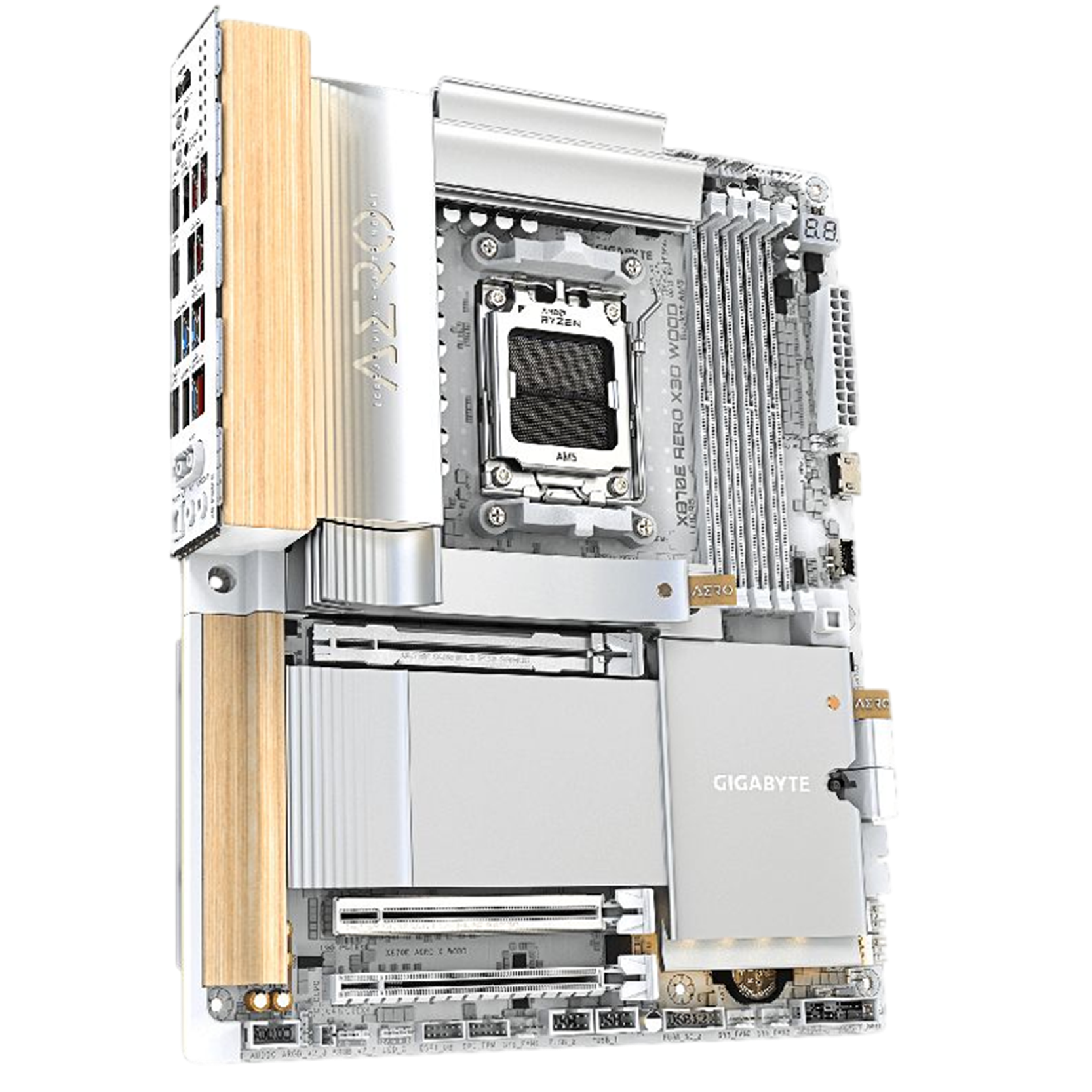 GIGABYTE X870E AERO X3D WOOD (WHITE)