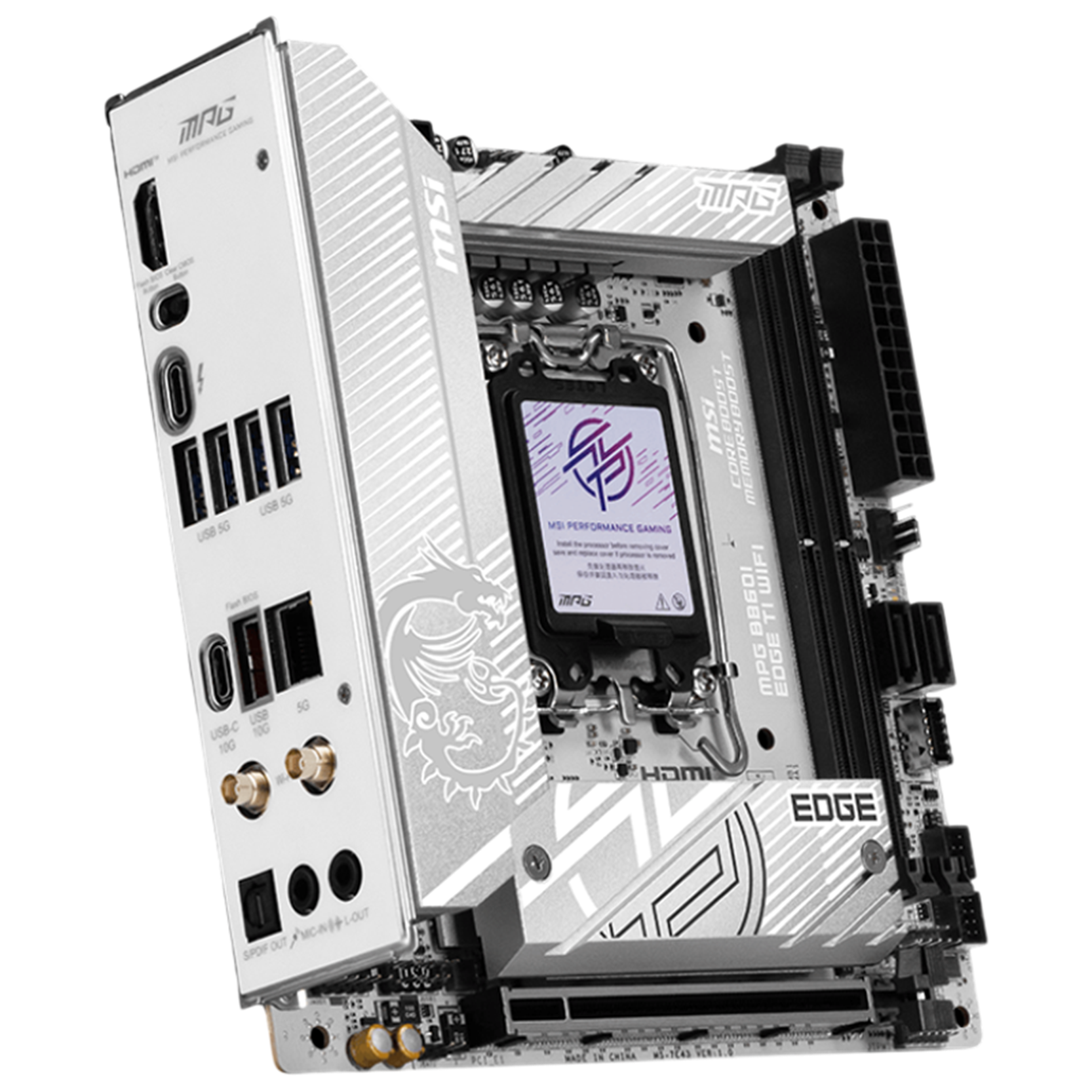 MSI MPG B860I EDGE TI WIFI (WHITE)