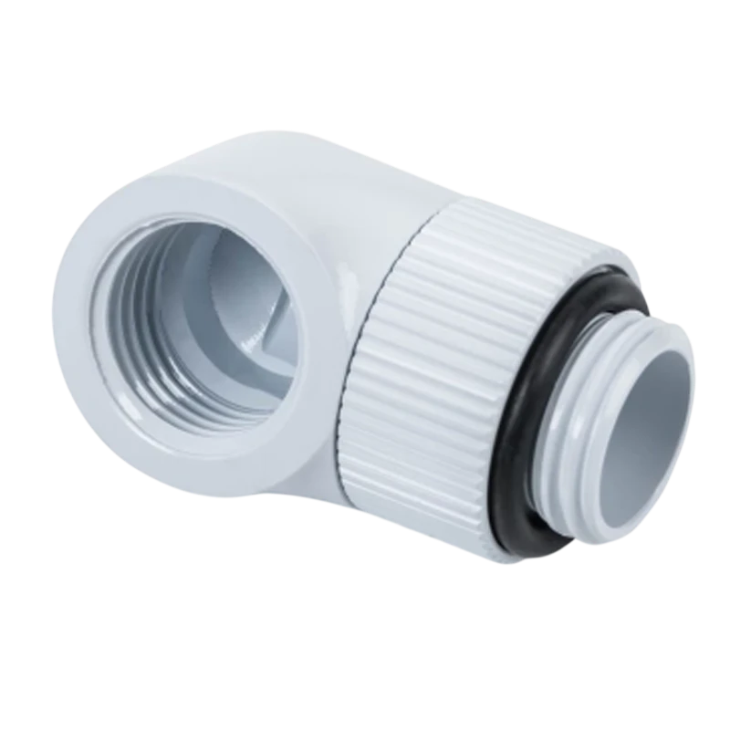 Bitspower G1/4  Rotary 90 Degree IG1/4 Extender (Deluxe White) (2 PCS )