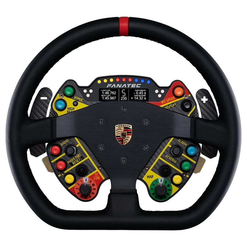Fanatec GT Podium Steering Wheel Porsche 911 GT3 R (Leather) (BLACK)