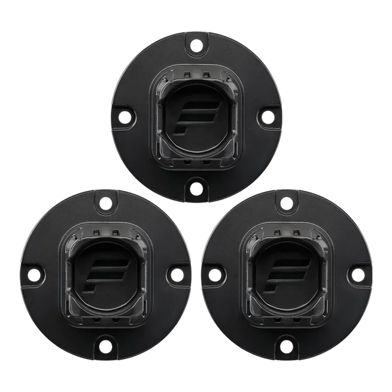 QR2 Wall Mounts (3-pack) (BLACK)