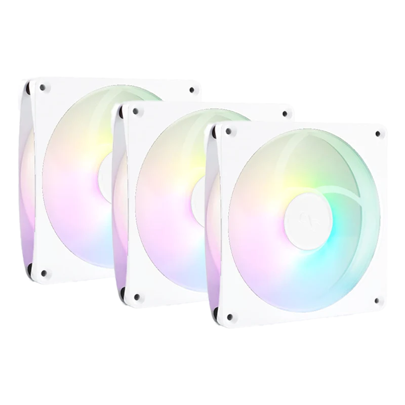 Alphacool Apex Stealth Metal Aurora Fan 120MM (White) (Pack 3)