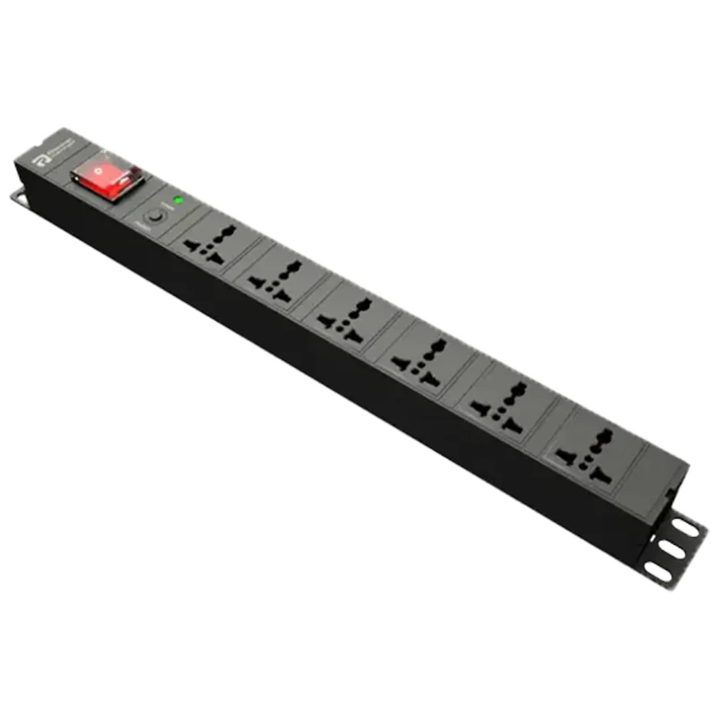 POWERCONNEX 6-WAY Power Strip – Black