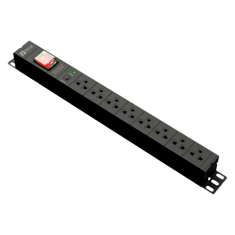 POWERCONNEX 8-WAY Power Strip Black