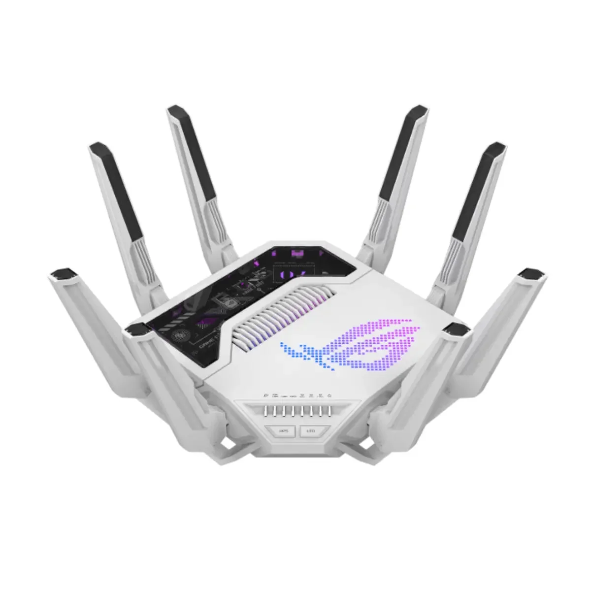 ASUS ROG Rapture GT-BE19000AI Tri-Band WiFi 7 AI Gaming Router (White)